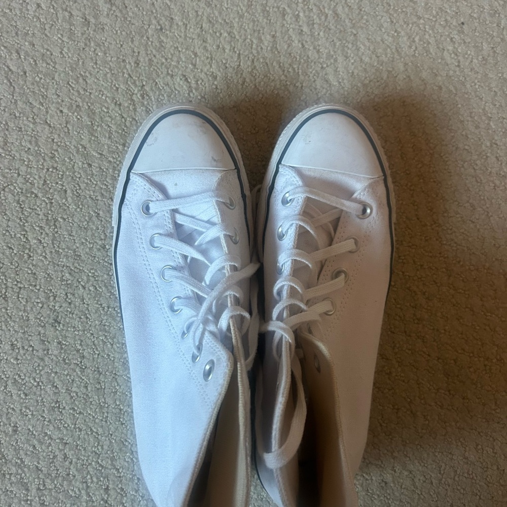 White High-Top Sneakers